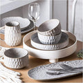 Special Restaurant Dinnerware Set Party Dinner Set Ceramics Dinner Sets, 39 Pieces White Cereal Bowl Steak Plate and Mug